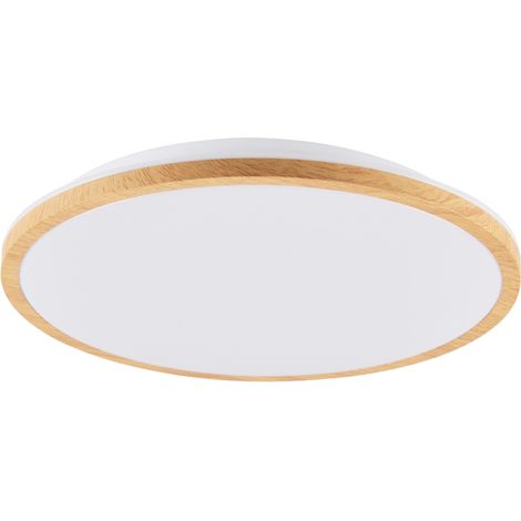 Plafoniera LED Polux Woody Ø28 15W 4000K bianca-legno (1/5)