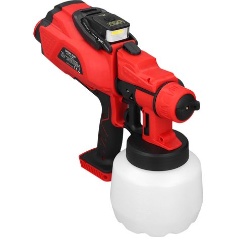 Pistolet à peinture sans fil électrique haute pression avec éclairage LED pour murs et meubles (1/5)