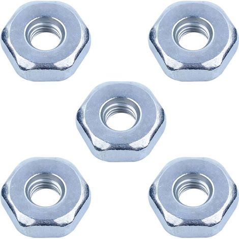 Set di 5 dadi per motosega per modelli STIHL MS170 MS171 MS180 MS181 MS250 MS251 MS211 MS390 e altri, dado universale M8 AUMEL per protezione catena. (1/4)