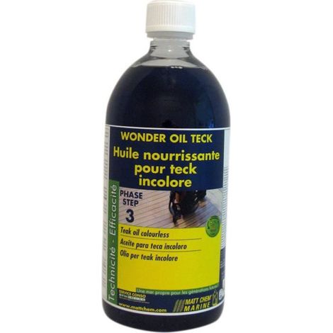 Huile pour teck incolore - MATT CHEM - 1 l (1/3)