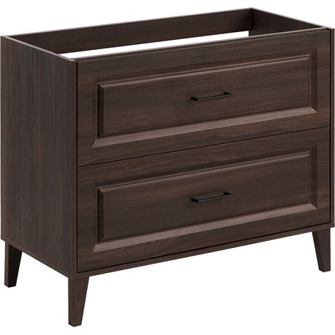 Meuble sous-vasque 100cm Moka Bois foncé (1/5)