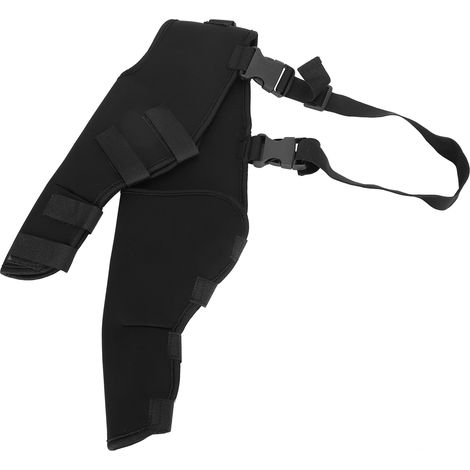 Protecteur De Pattes Arrière De Chien De Compagnie Support De Jambe De Genouillère Réglable Pour Chiens Récupérer HJ25 Protecteur De Pattes Arrière - Noir C (1/5)