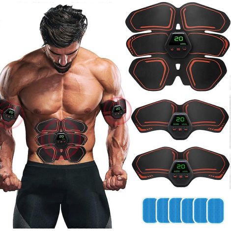 Appareil d'électrostimulation musculaire pour abdominaux, tonifiant et stimulant des muscles abdominaux, pour hommes et femmes.-AquaForge (1/5)