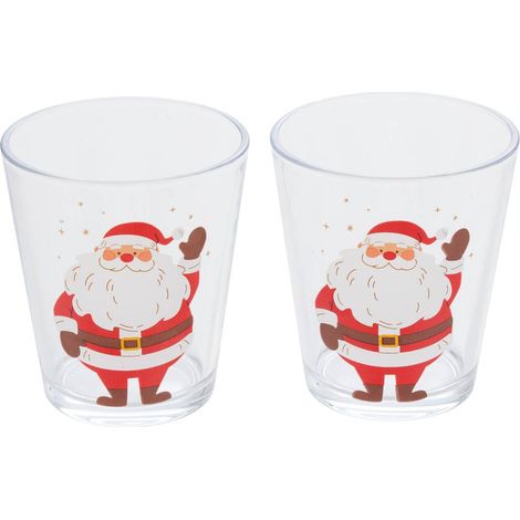VERRE PERE NOEL 30CL X2 - Feeric lights & christmas (1/3)