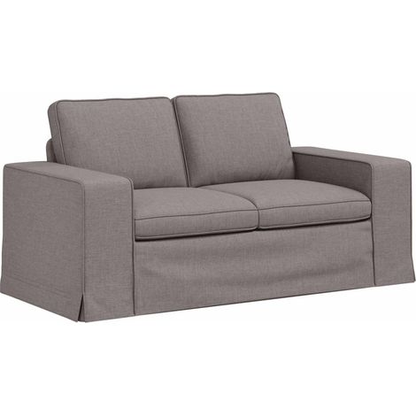 Canapé Taupe 162 x 80 x 82 cm tissu (1/5)