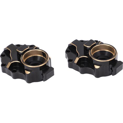 Lot de 2 couvercles de portillon arrière intérieurs en laiton, pièces de rechange pour voitures RC Traxxas, avec vis de fixation (1/5)