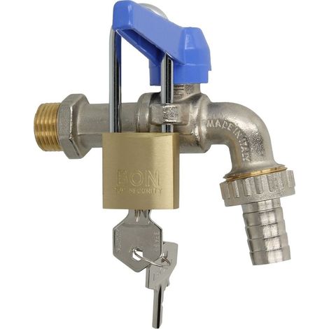 Robinet à bille en laiton 3/4'' avec fermeture et levier