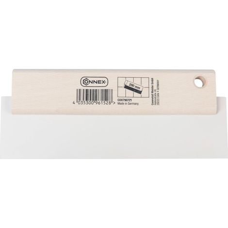Connex Fugengummi 200 mm weiß Abriebfestes Gummiblatt weiß mit Holzrücken Fliesenwerkzeug