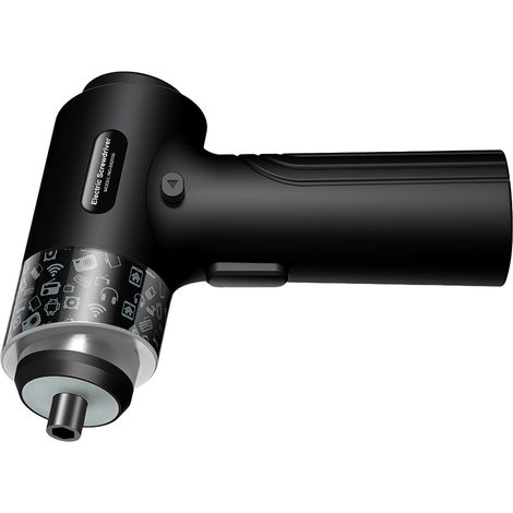 Kit 32 embouts tournevis électrique sans fil, vitesse réglable 7 niveaux, éclairage LED, marche avant/arrière, écran tactile numérique, noir (1/5)