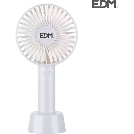 Ventilatore manuale ricaricabile pale da 4,5 W 10,6x6,5x22 cm EDM