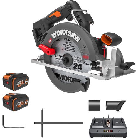 Scie circulaire Brushless sans fil 40V WX533 (1/5)