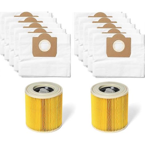 Kit d'accessoires pour sacs à poussière et aspirateurs Karcher WD2 Plus, WD3, WD3P, WD 3 Premium, MV3, SE et 4001 (1/5)