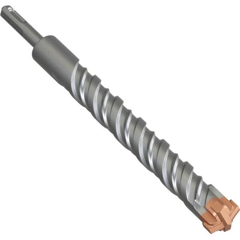 Foret à béton SDS Plus 26 x 260 mm avec 4 tranchants en carbure - Foret à béton pour pierre, béton, bois, brique et carrelage (1/5)
