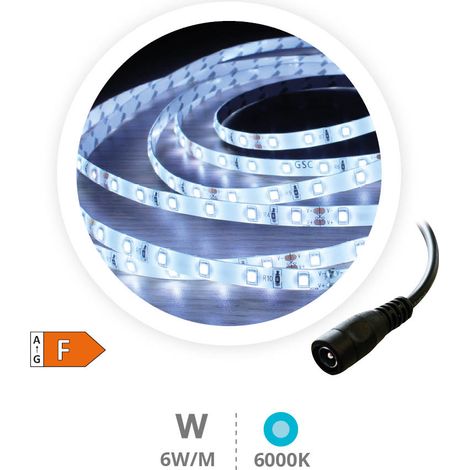 Rolle 5M LED-STREIFEN (6W) 6000K-6500K IP44 24V (1/2)