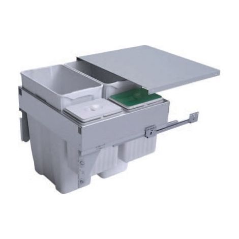 Poubelle suspendue caisson de 600 - Contenance : 75 L - Hauteur : 480 mm - GOLLINUCCI (1/2)