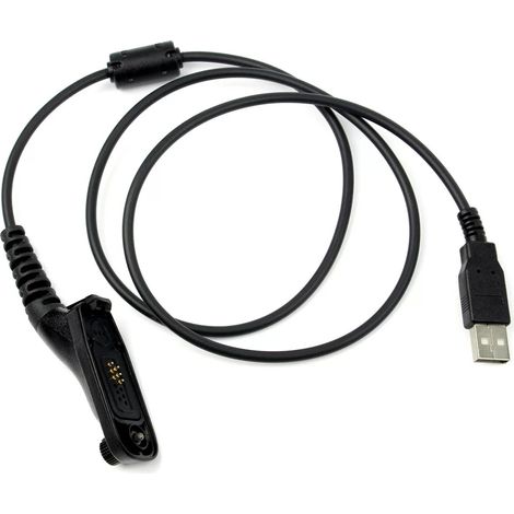 Compatible with Motorola GP328D DP8668i walkie-talkies, programming cable, USB FM data cable, 1.5 meters long. (1/4)
