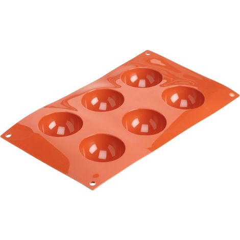 Silikomart 5 metà sfere silicone 8x4 qualità professionale