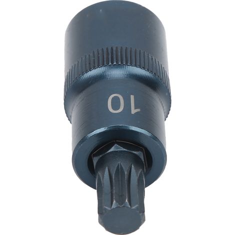 Douille de tournevis en acier allié bleui, clé rapide 12 pans, adaptateur d'embout de port 1/2", M10 (1/5)