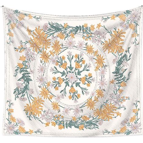 150200cm Tapisserie Bohmienne - Fleur Crase Jaune, Tapisserie Dcorative, Tapisserie Style Mandala, Fond De Scne (1/5)