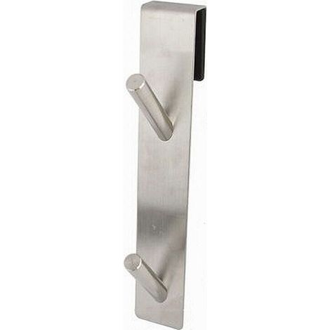 Gancio Doppio Per Porta Box Doccia Per Appendere Asciugamani Bagno 4x18 Cm 87766 (1/5)