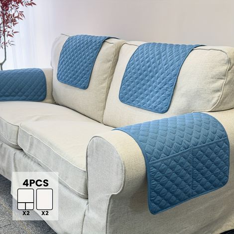 Housse de canapé modulable, housse d'accoudoir avec poches, housse d'appui-tête allongée, matelas protecteur matelassé antidérapant pour meubles, housse pour animaux de compagnie (1/5)