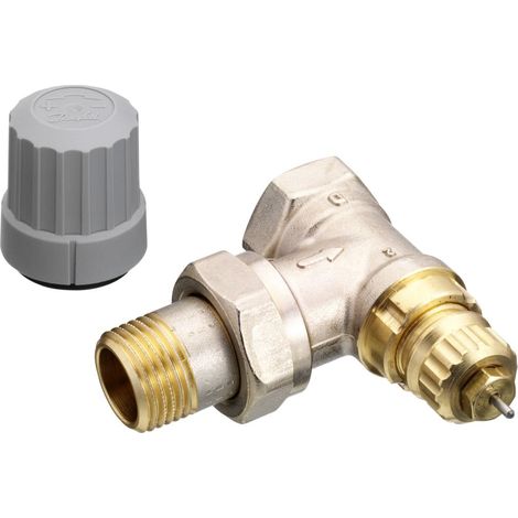 Danfoss Cuerpo de válvula RA-FN 15 R 1/2, angular, niquelado, inc,i,d,retorno, 013G3227