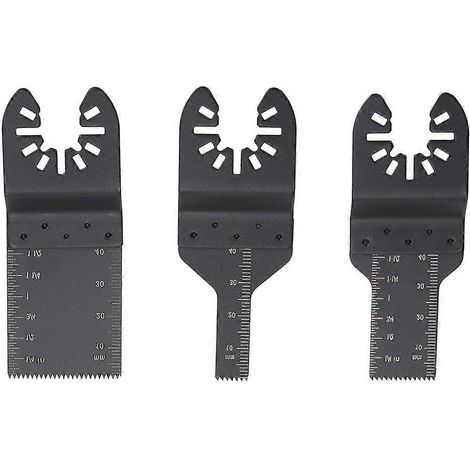 Ensemble de 3 lames de scie oscillantes multifonctions, outil de coupe de précision pour le métal, le bois et le plastique