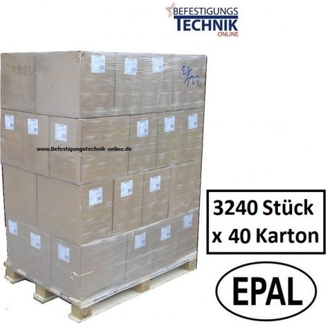 1 Palette EPAL Coilnägel 3,3x90mm EURO Paletten (40 Karton a.3240 Stück) für BeA Bostitch Nagler IC9-EN11278HPal.