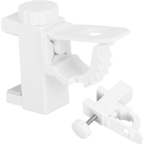 Support de Tige à Rideau Polyvalent, Crochet d'Accroche pour Organisation, Capacité de Charge 1KG‑2KG (1/5)