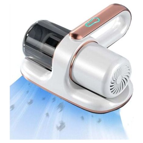 Aspirateur sans fil UV anti-acariens, suction puissante, petit format, stérilisation et élimination des acariens. Blanc - standard avec 2 filtres. (1/4)