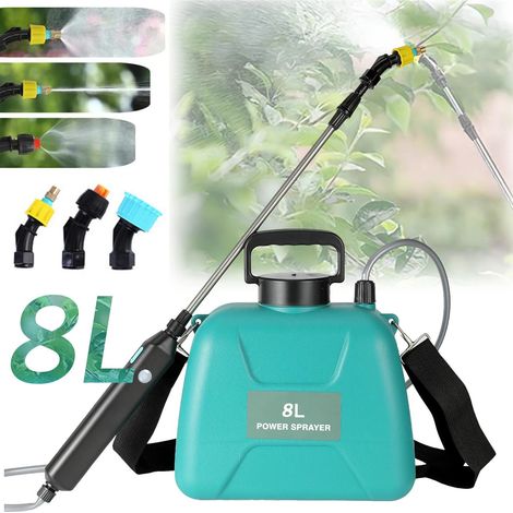 Pulvérisateur Électrique Portatif 8L avec Pistolet de Pulvérisation, Arrosoir Automatique pour Jardin, Pulvérisateur de Plantes, Outil d'Irrigation Rechargeable USB (1/5)