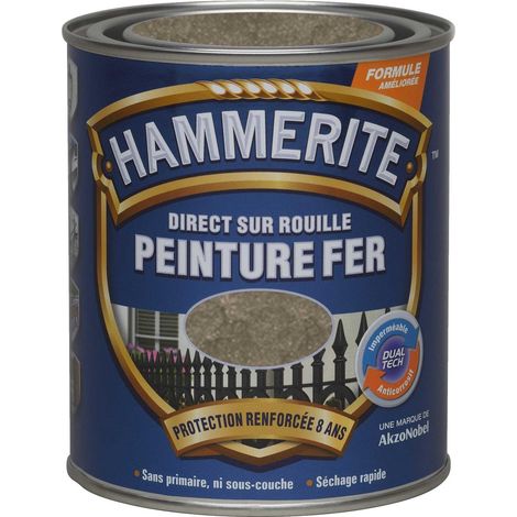 Peinture Direct Sur Rouille Martelée Bronze 0,75 L - Hammerite