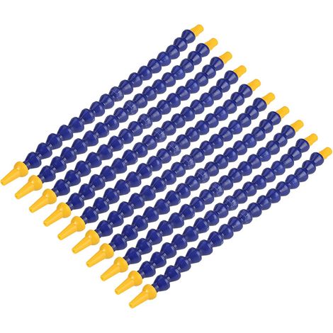 10pcs Tuyaux Flexibles En Plastique, Tuyaux flexibles en plastique pour eau huile liquide de refroidissement, Flexible plomberie Pour Machine CNC De Tour, 1/8 BSPT Fil Tuyau pour tour CNC-30 cm (1/5)