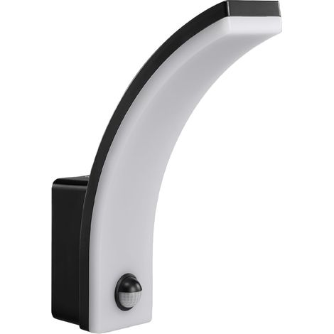Applique LED avec détecteur de mouvement PIR, éclairage mural pour intérieur et extérieur, applique murale, 20 W, IP65 - étanche, 2000 lm, 4000 K blanc neutre (noir) (1/5)