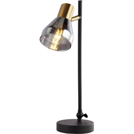 Lampe de bureau Westminster noir avec de l'or - EU23802-1SM (1/2)