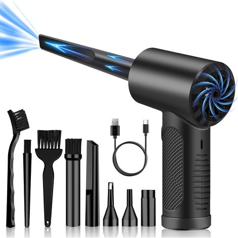 Akku-Luftsauger mit LED-Beleuchtung, 120.000 U/min, 3 Geschwindigkeitsstufen (1/5)