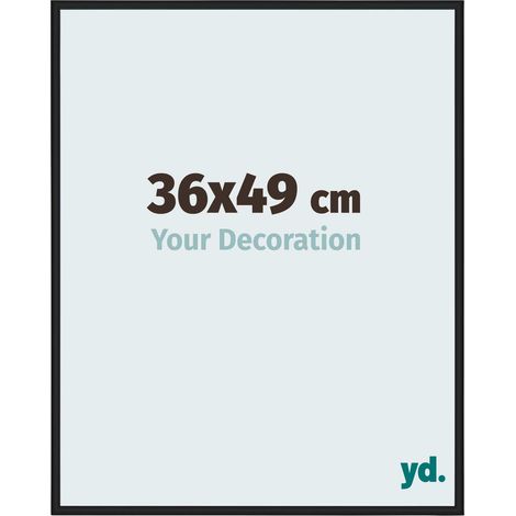 yd. - Cadre photo 36x49 - Noir Brillant - Aluminium - Miami (1/5)