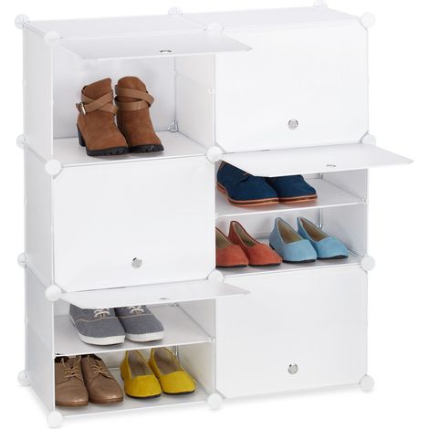 Weier schuhschrank mit 12 fachern