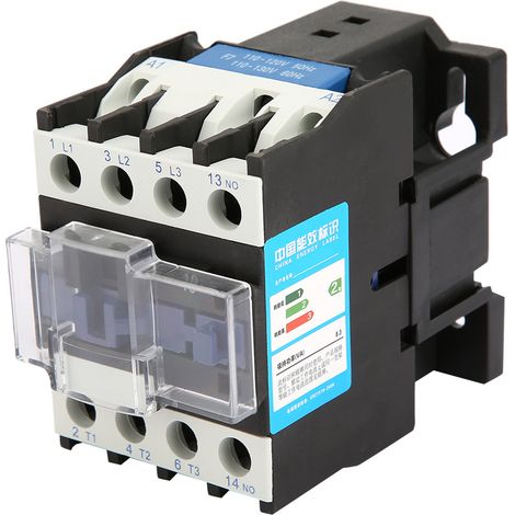 Contacteur électrique industriel à montage sur rail CJX2‑25 (110 V CA) (1/5)