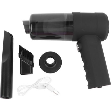 Aspirateur de voiture sans fil rechargeable, mini aspirateur portable pour clavier et bureau, nettoyeur manuel compact. (1/5)