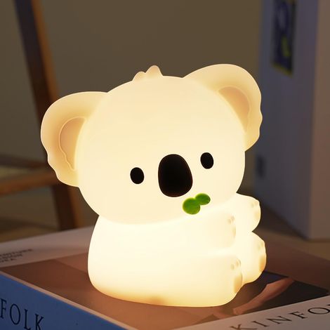 Einhorn-Nachtlicht für Kinder, dimmbarer Timer, Nachttischlampe für Kinder, Dekoration für ein Mädchenzimmer (Koala) [Energieklasse G]