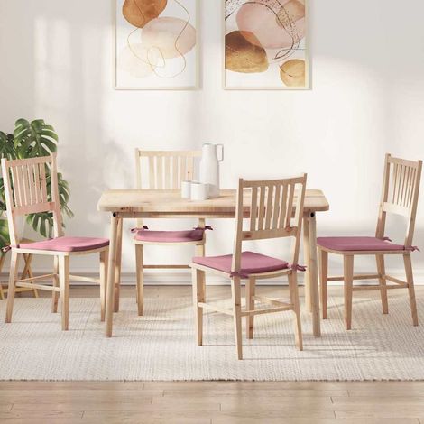 Sitzkissen 4 pcs Rosa 40 x 40 x 3 cm Samt