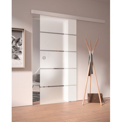 Ambiente Glas-Schiebetür Dekor S 36/03 ESG, Klarglas Glastüren (1/2)