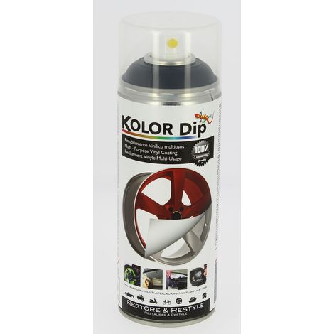 Bombe peinture finition noire - Spray 400ml - KolorDip (1/3)