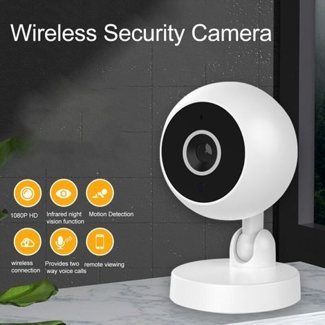 1080P WLAN-Überwachungskamera für den Innenbereich – Infrarot-Nachtsicht – Bewegungserkennung – Zwei-Wege-Audio – 360°-Sichtfeld (1/4)