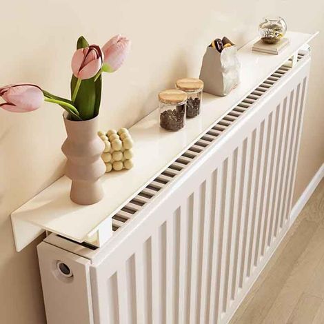 Kindfiber OÜ-Etagere Radiateur,Tablette Radiateur sans Percer,étagère Flottante sur radiateur,étagère supérieure en Aluminium,pour Cuisine,Salon(60cm) (1/5)