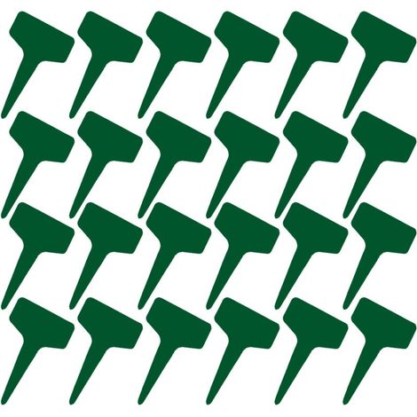 100 étiquettes en T 6x10 cm plastique imperméable, réutilisables, pour pépinière et fêtes (1/5)