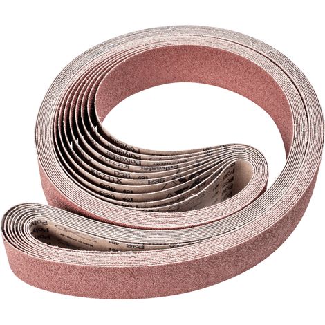 PFERD TOOLS Korund Schleifband BA 75x2500mm A36 für universelle Anwendung mit Bandschleifer 10 Stk
