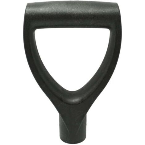 Manche D Grip en plastique noir pour bêche et pelle – Compatible outils 3 cm – Installation facile – Résistant aux chocs et aux intempéries (1/5)
