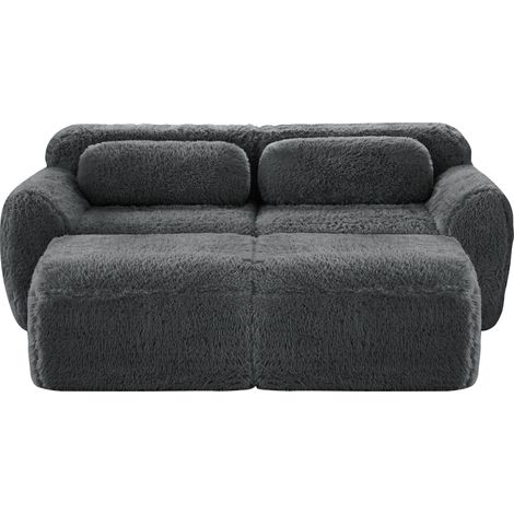Canapé Cloud Modular Plush Gris 204.00 x 179.00 x 73.00 cm ZIPSOFA Canapé Canapé (1/5)
